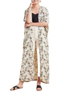 Anthropologie Bel Kazan Sadie Floral Duster
